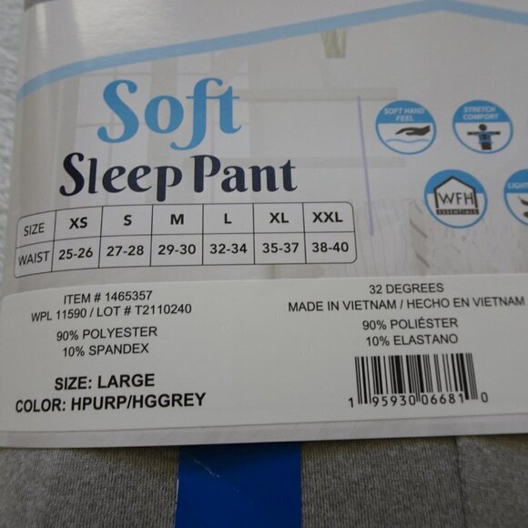 32 Degrees Cool Sleep Pants Set of TWO Size L - Picture 6 of 6